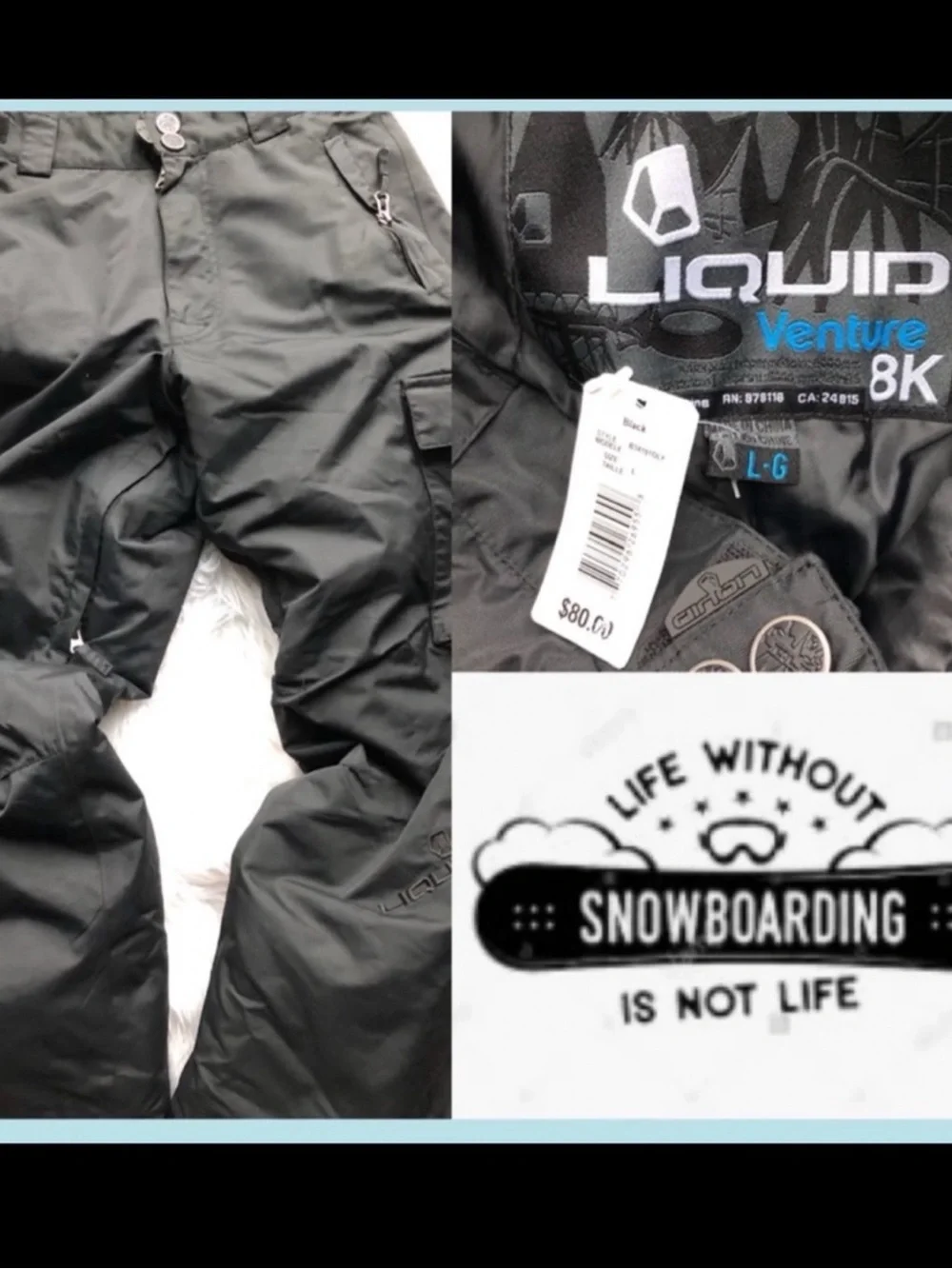 NWT Liquid Venture Youth Snowboard Pants